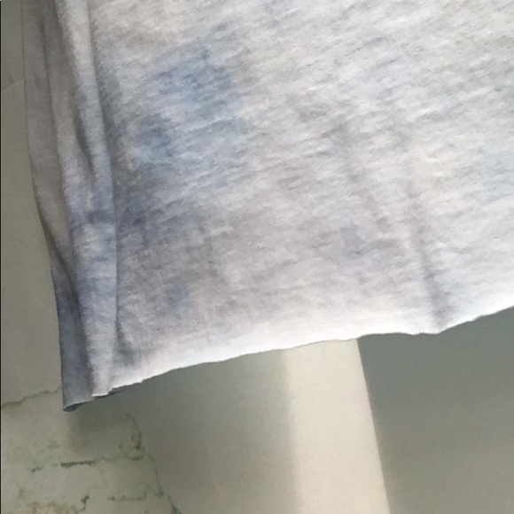 New Care Bears Graphic Print Grumpy Bear Tie-Dye Raw Hem Crop T-shirt - Picture 6 of 7